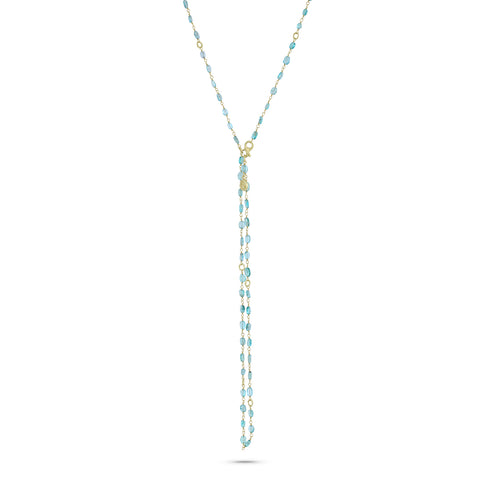 apatite sis, 42 inch, clasped lariat style <span class='visuallyhidden'>Call or text 323-404-2959 for shopping assistance</span>